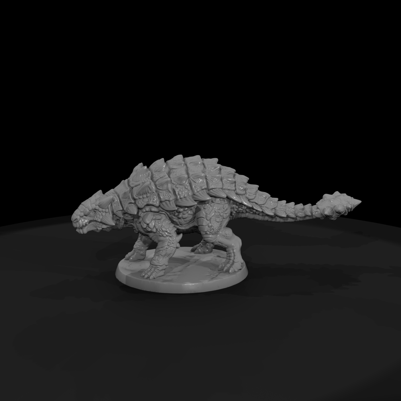 Armored Dinosaur with Club Tail