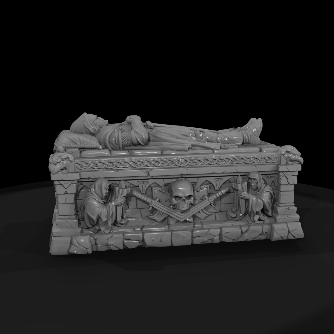 Knight's Stone Tomb with Effigy