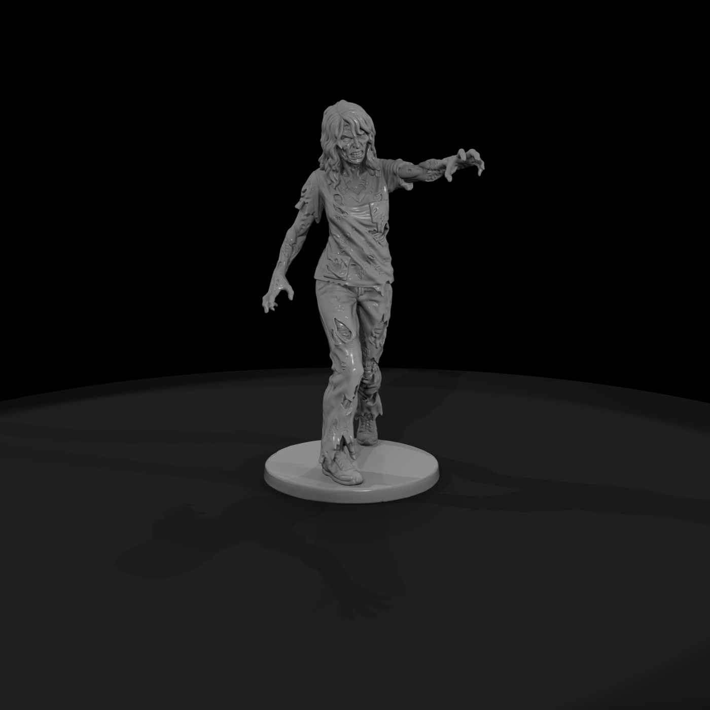 Shambling Zombie Woman