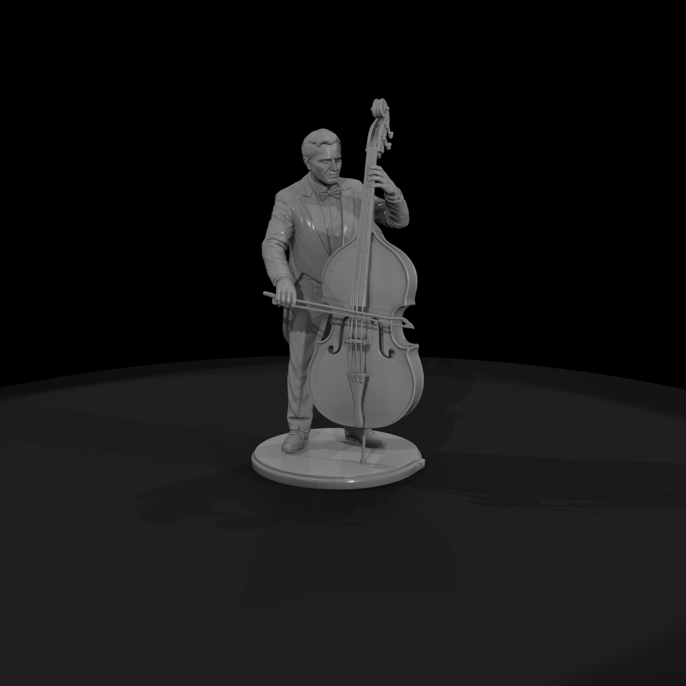 Orchestra Bassist with Double Bass