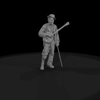 early-1900s-muscicains-banjo-3d-model — thumbnail 6