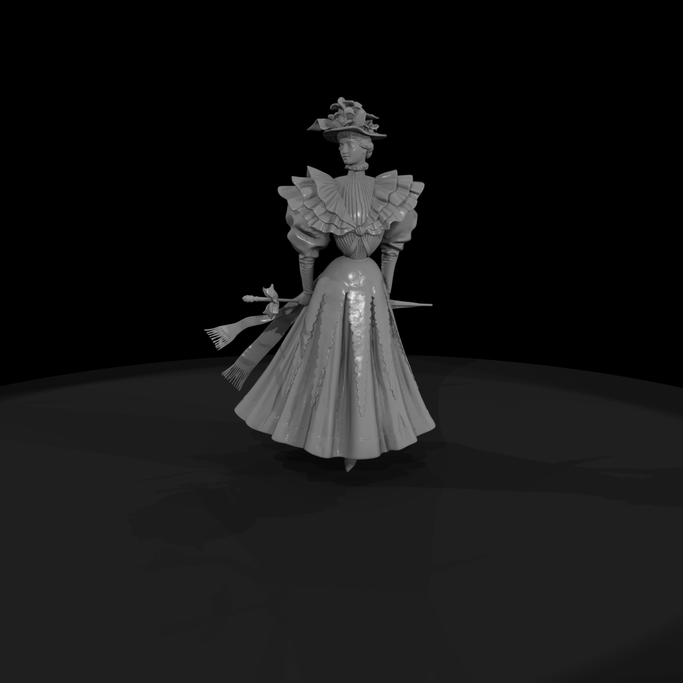 Edwardian Lady with Parasol