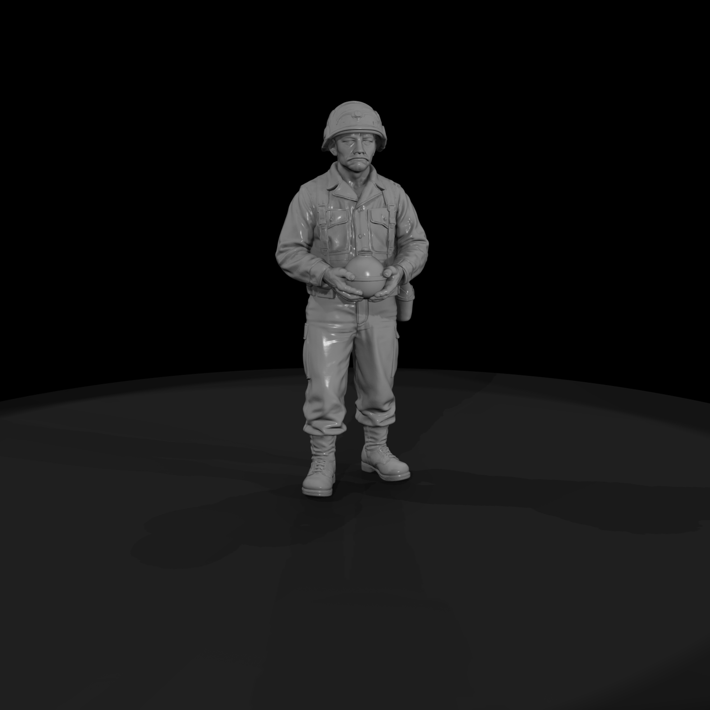 Resting U.S. Army Infantryman