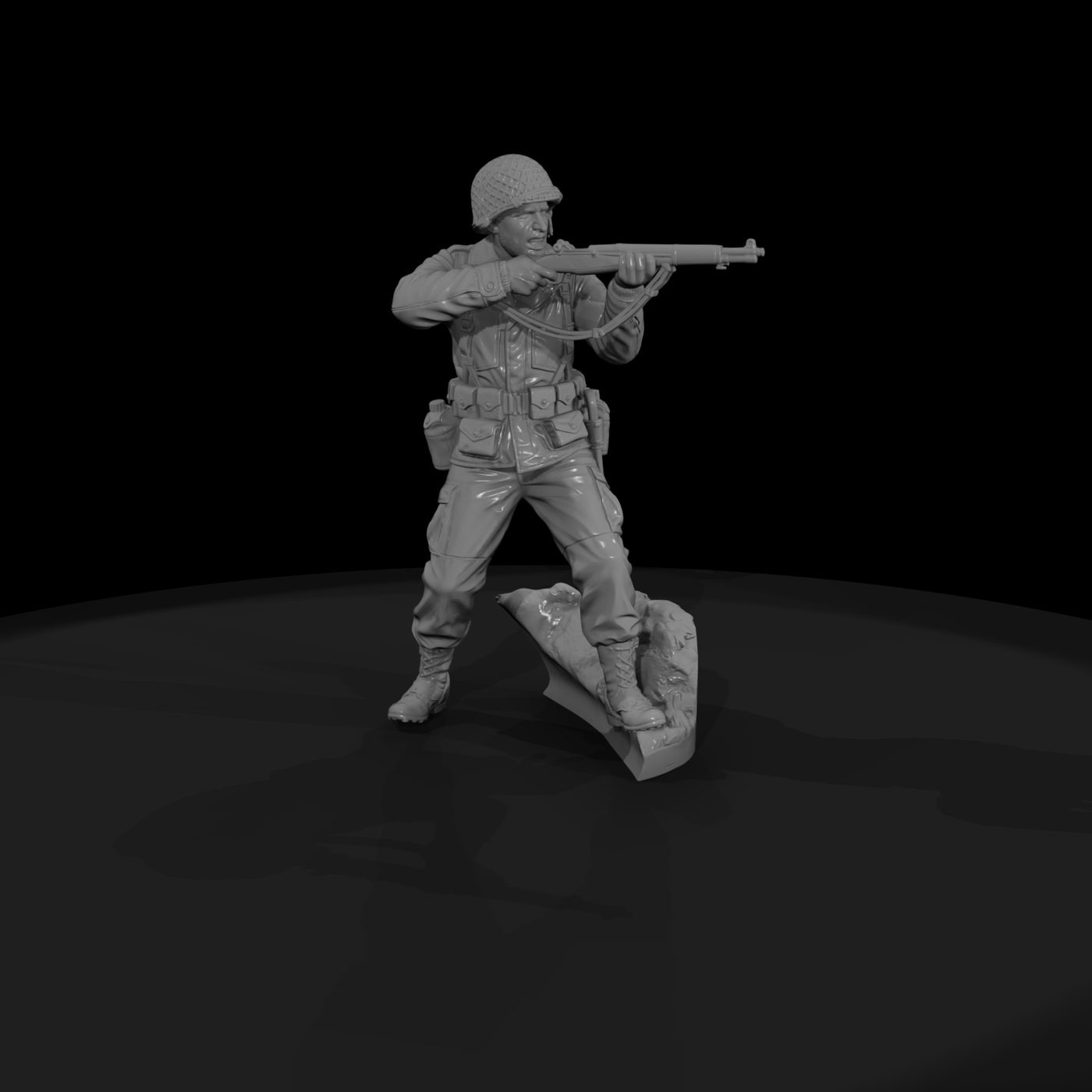 Ww2H 025 United States Paratrooper Bastogne