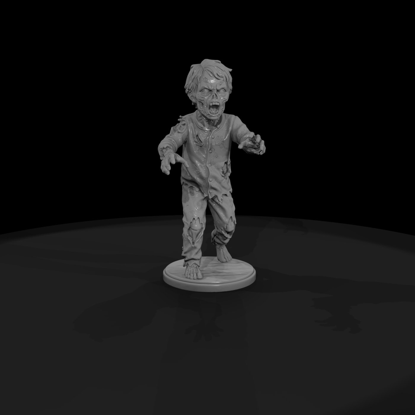 Zombie Toddler in Pajamas