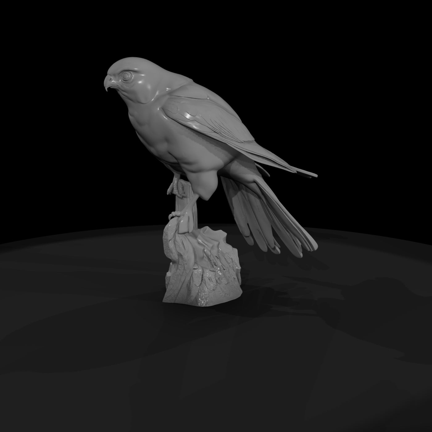 realistic-falcon-miniature-perched-107741