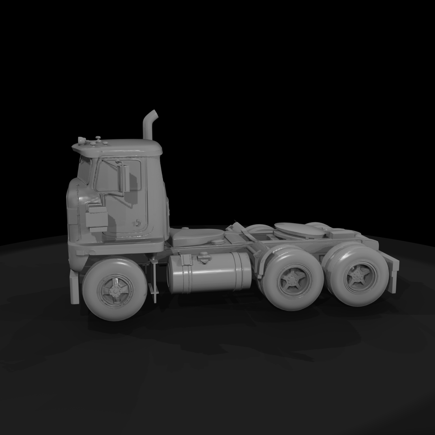 Vintage International Long‑Hood Semi Truck