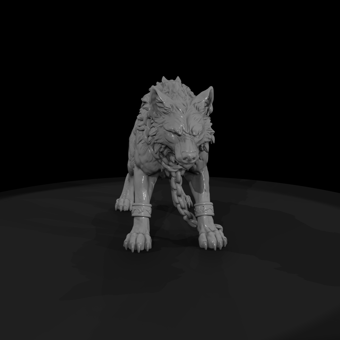 Myth 0325 Mythology Fenrir Miniature Figure