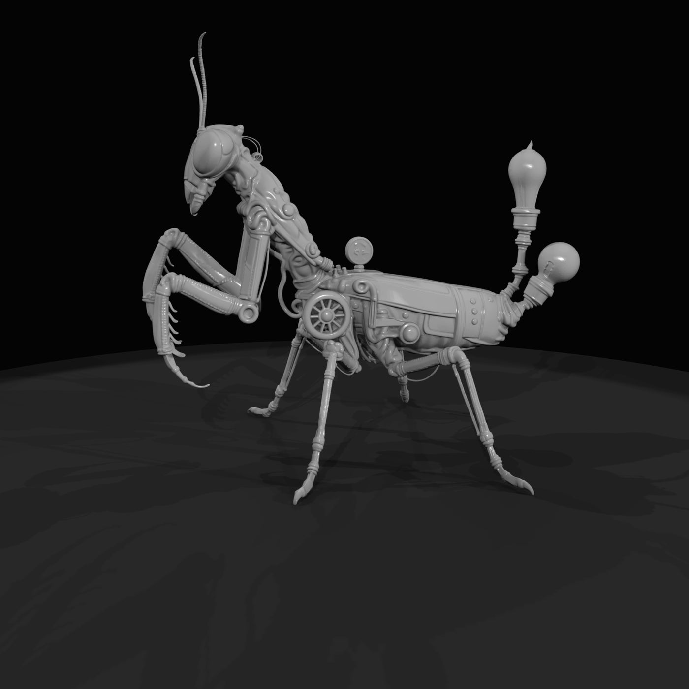 nightmare-clockwork-creatures-the-mechanical-manti
