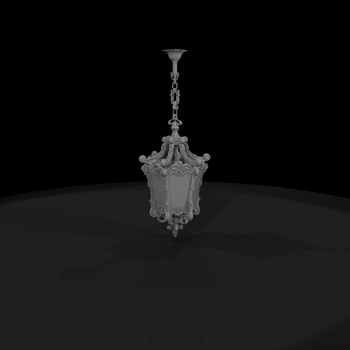 Ornate Baroque Pendant Chandelier