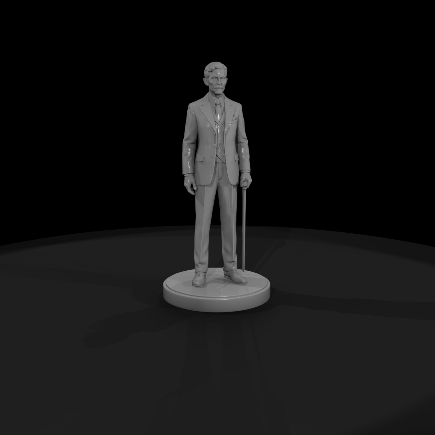 Sideshow Tall Man in Pinstripe Suit