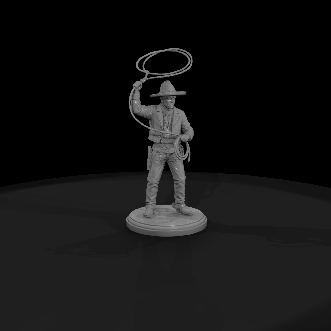 Vaquero Cowboy with Lasso