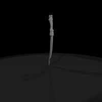 bird-hilt-curved-dagger-stylized-fantasy-diorama-prop-424254 — thumbnail 5