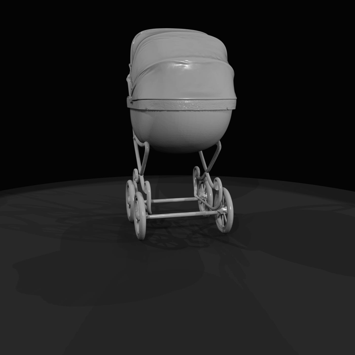 vintage-baby-pram-stroller-four-wheeled-with-canopy