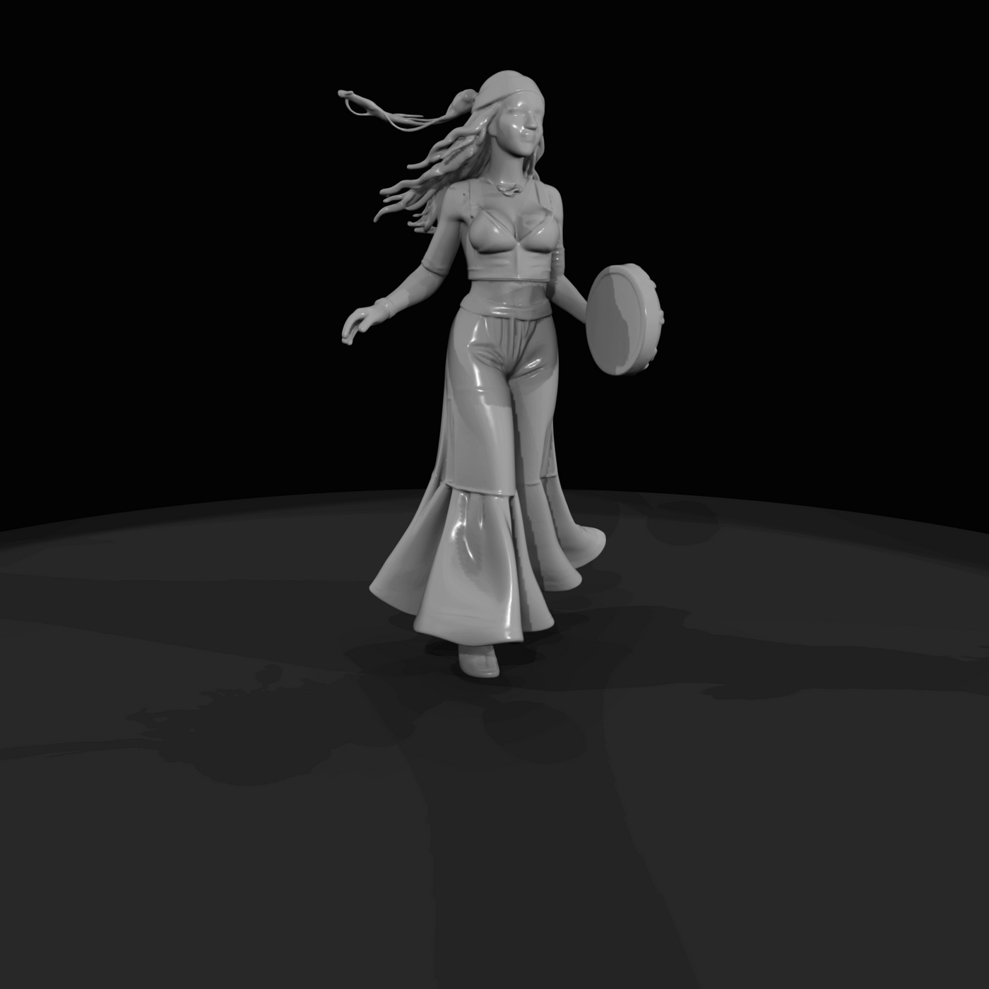 Bohemian Tambourine Dancer