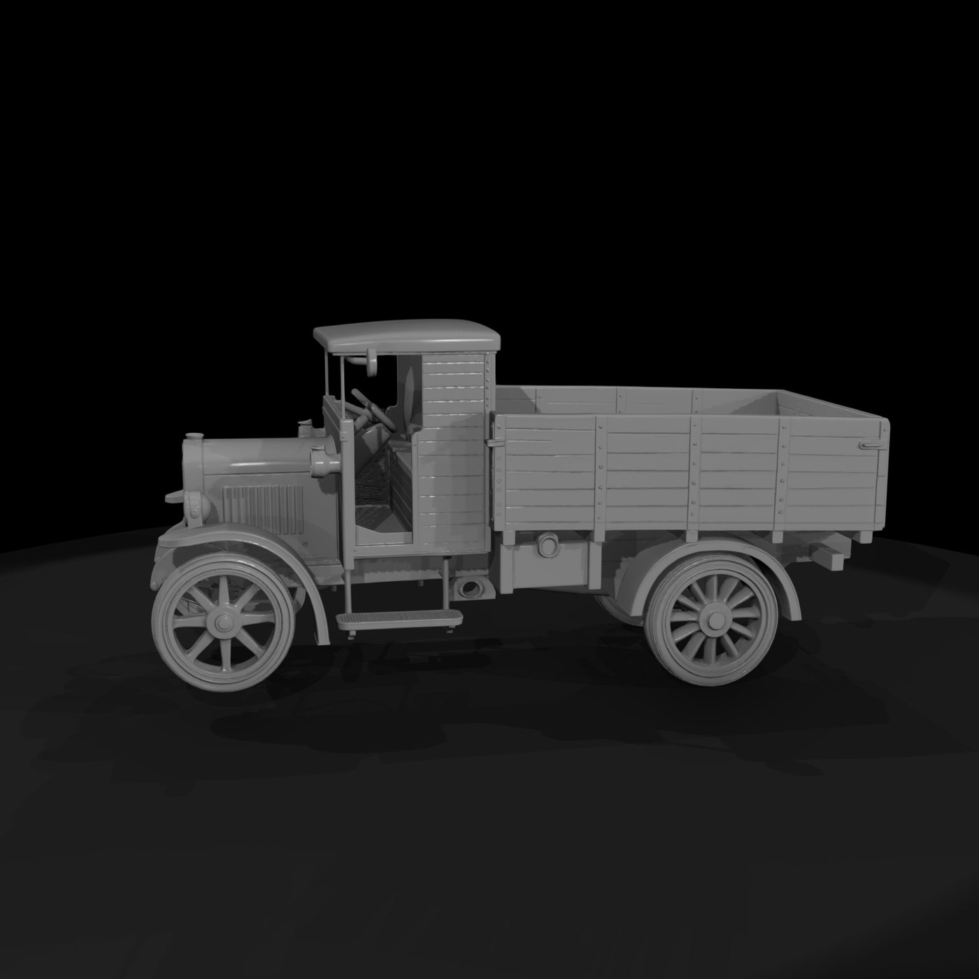 Vintage Flatbed Cargo Truck