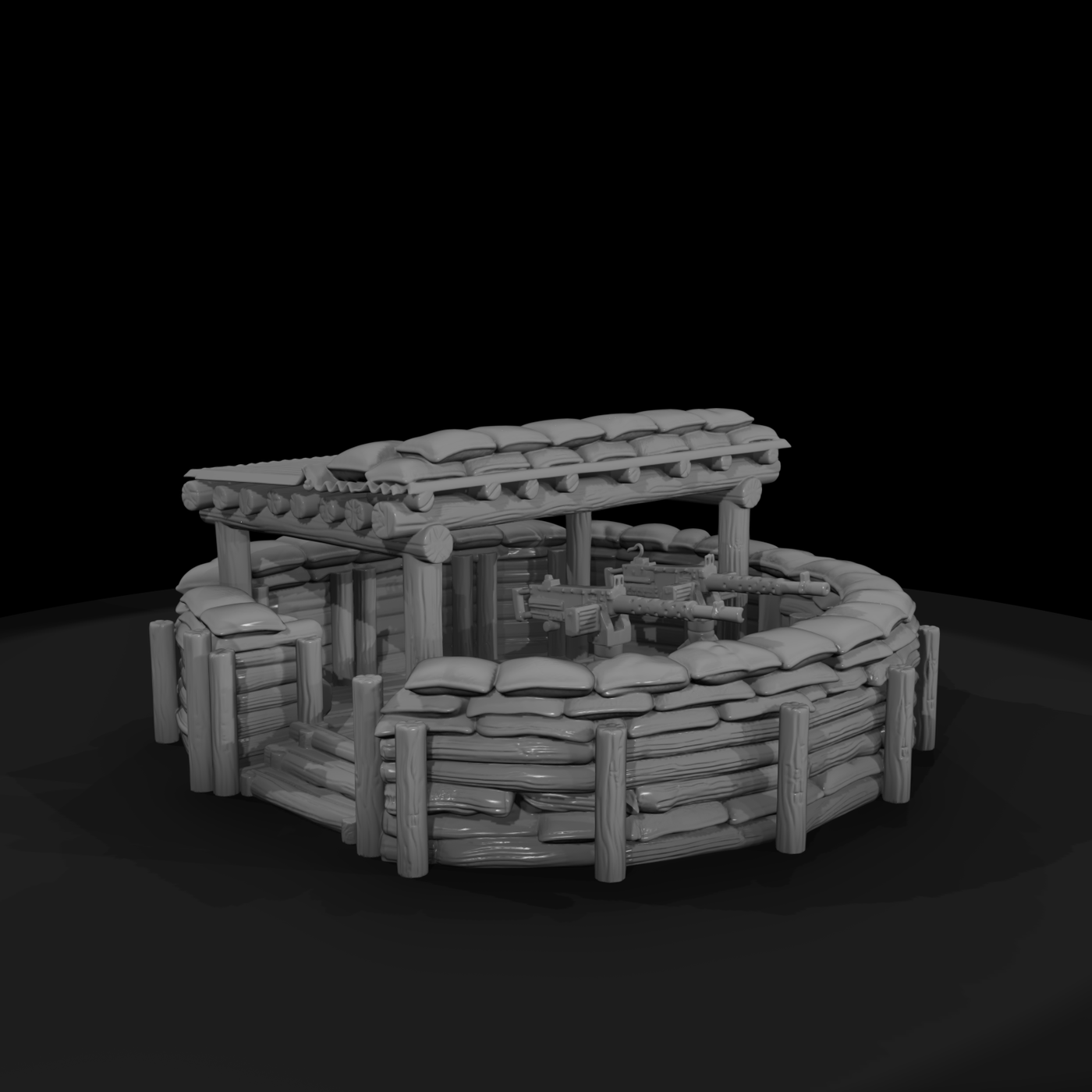 Pacific Twin Machine Gun Nest