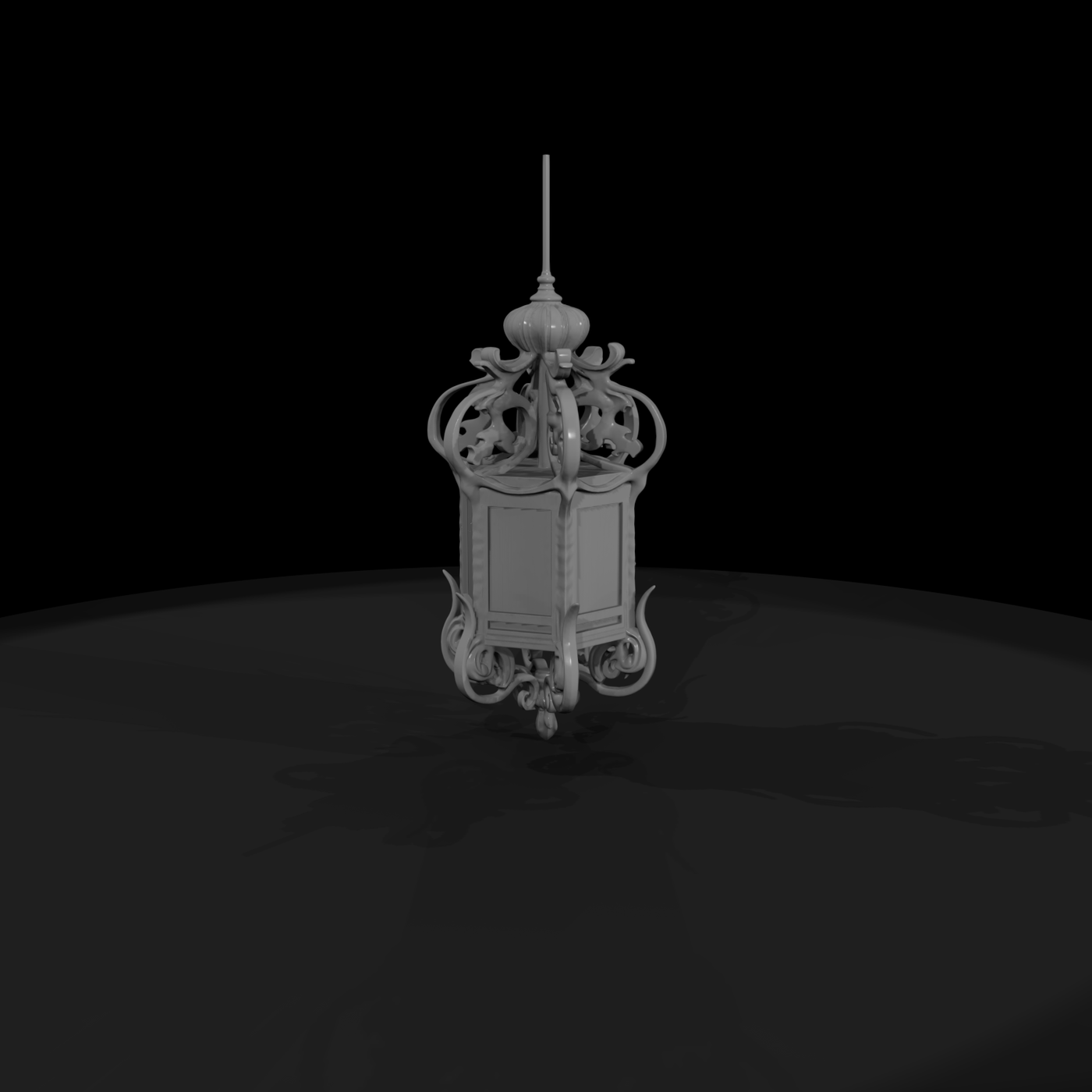 Ornate Baroque Pendant Lantern & Layouts