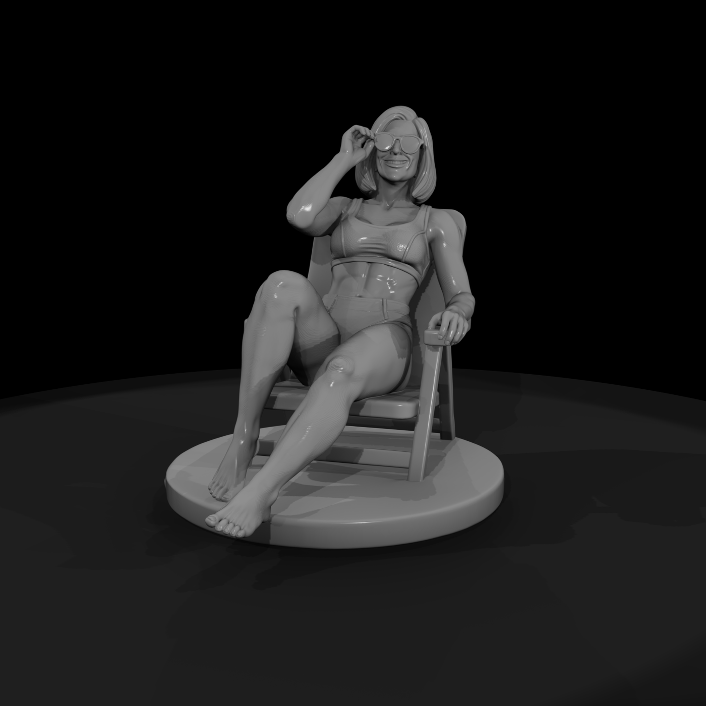 Bch 025 Woman Beach Chair Lounge