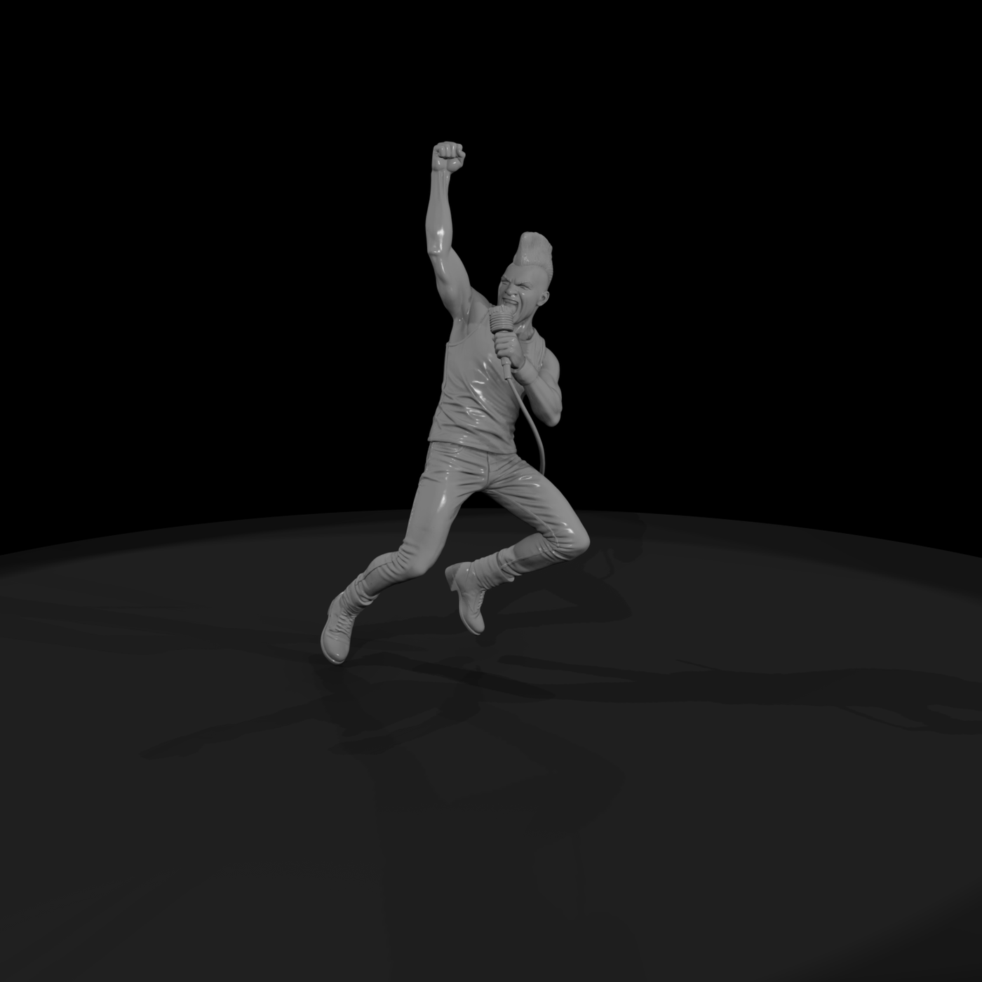 0190 Musician Rock Singer Jump