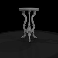 baroque-tripod-accent-side-table-miniature-diorama-prop-536567 — thumbnail 5