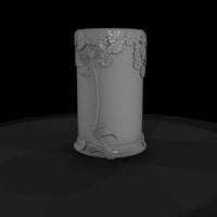 art_nouveau_embossed_cylinder_vase_m00auyto — thumbnail 4