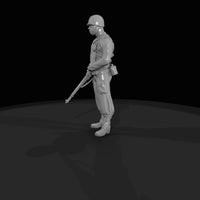 american-soldier-ww2-stand-guard-a5-no-base — thumbnail 4