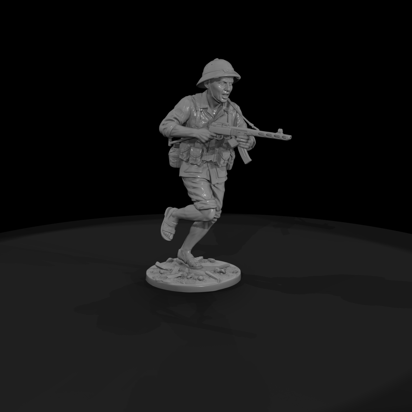 Viet Cong Guerrilla with SMG