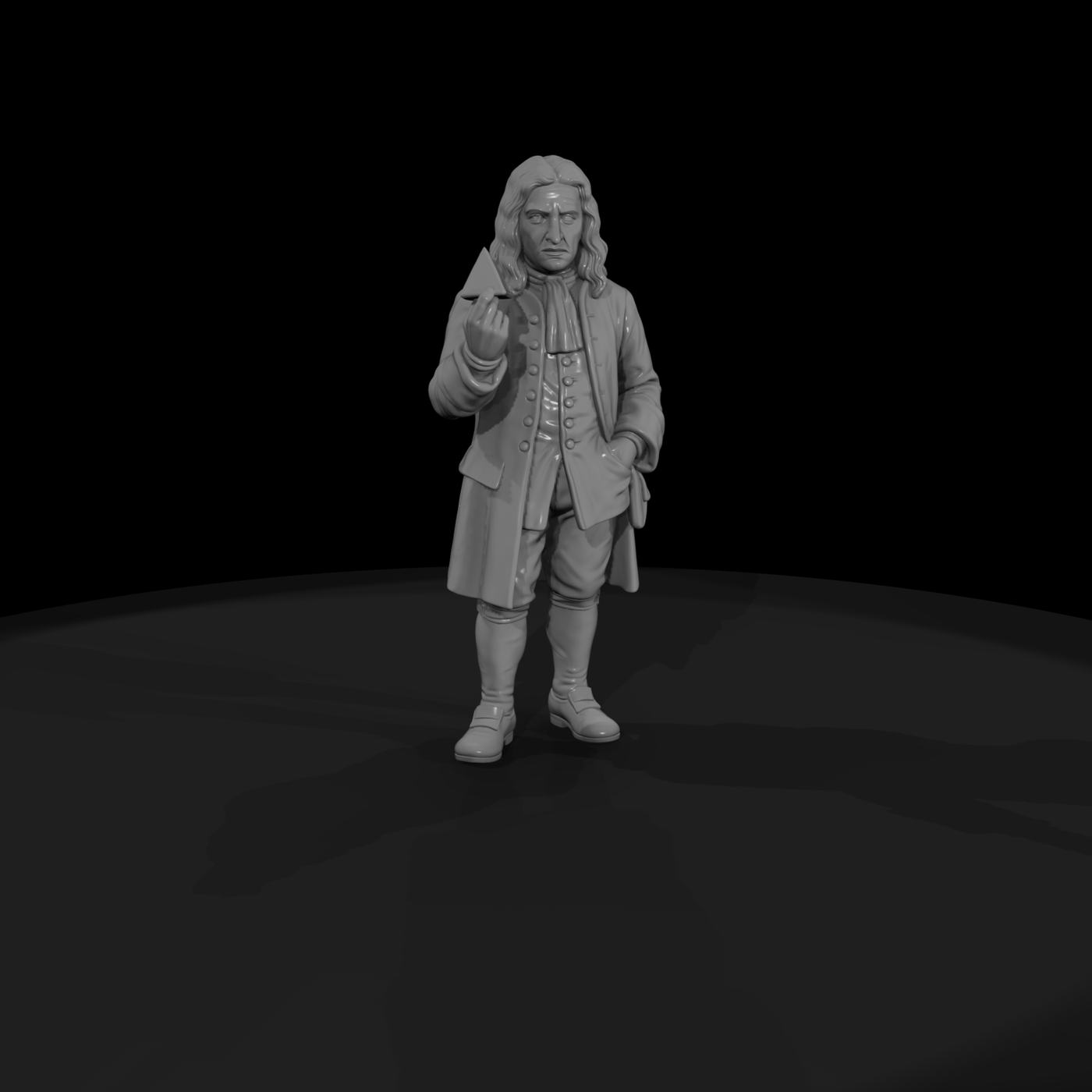 Hist 0129 Historical Isaac Newton Miniature Figure