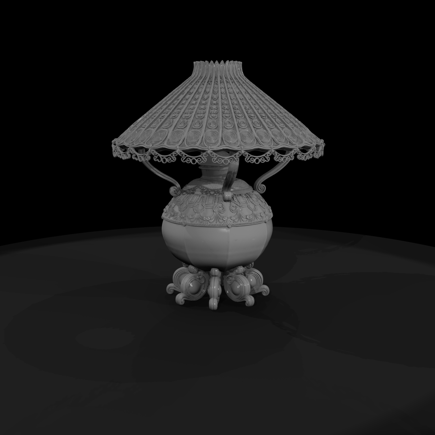 Baroque Ornate Table Lamp — & Railway Layouts