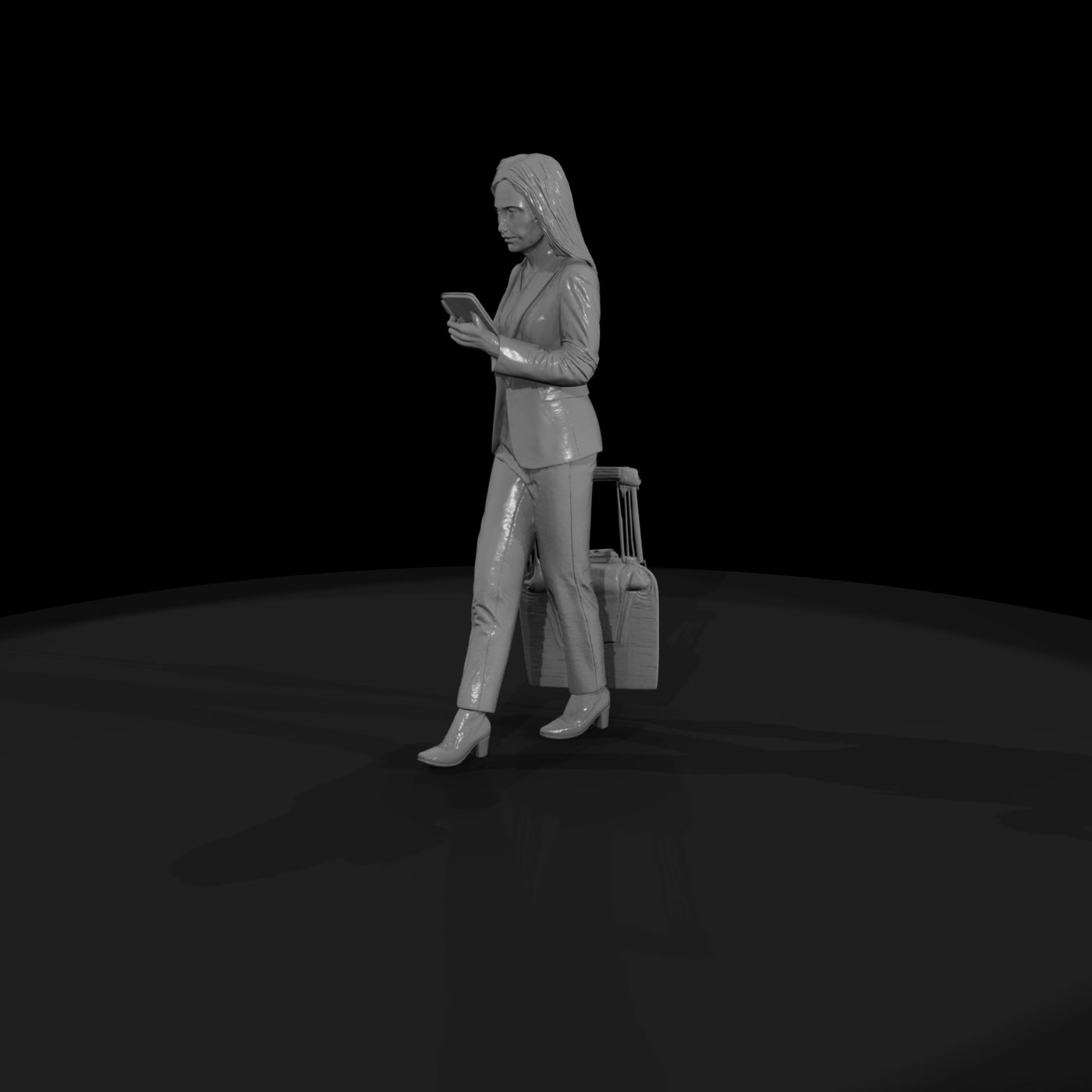 passengers-with-luggage-waiting-modern-businesswoman