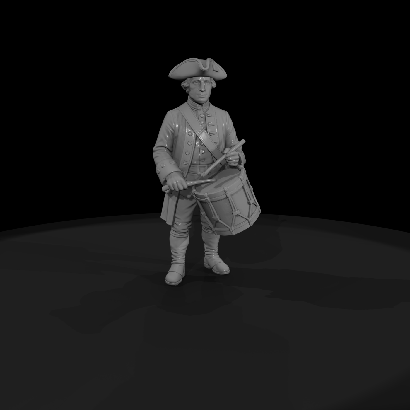 Hist 0241 Revolutionary Drummer Miniature Figure