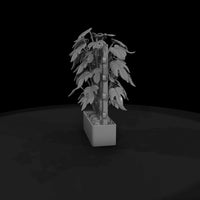 stylized-matte-trellised-potted-philodendron-3d-mo — thumbnail 4
