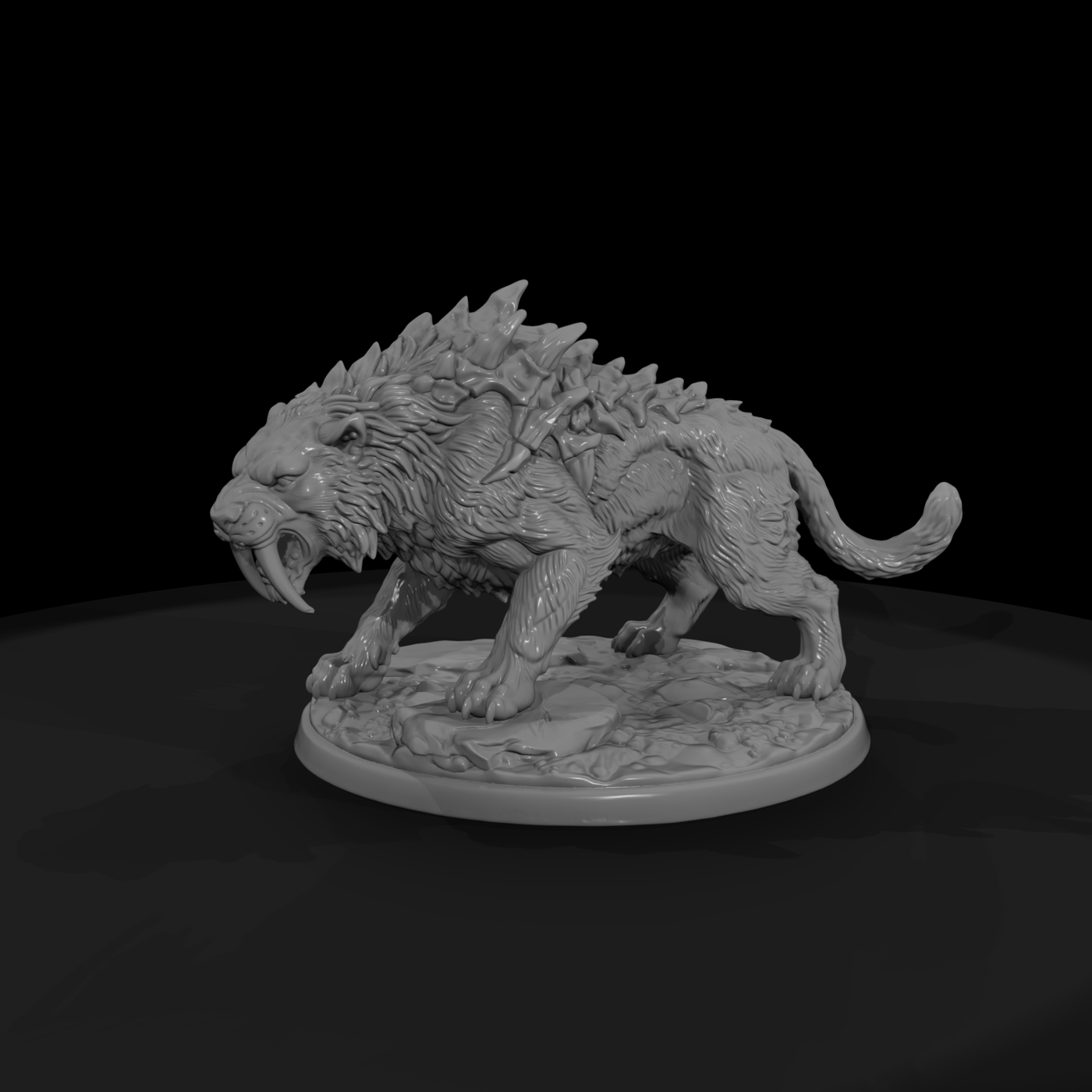 Bone-Spined Sabertooth Beast