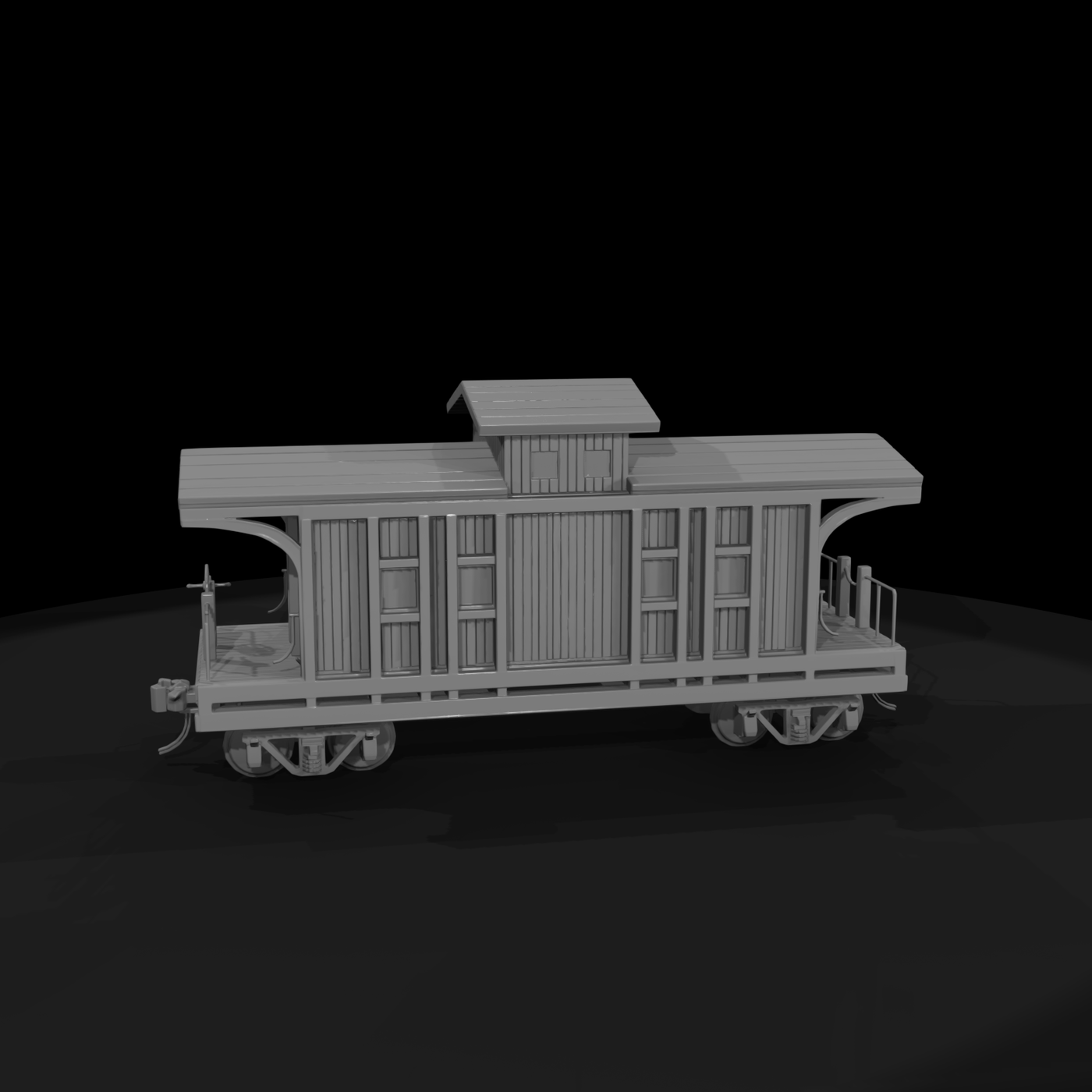20260612 Model Wooden Caboose Cd578788E1