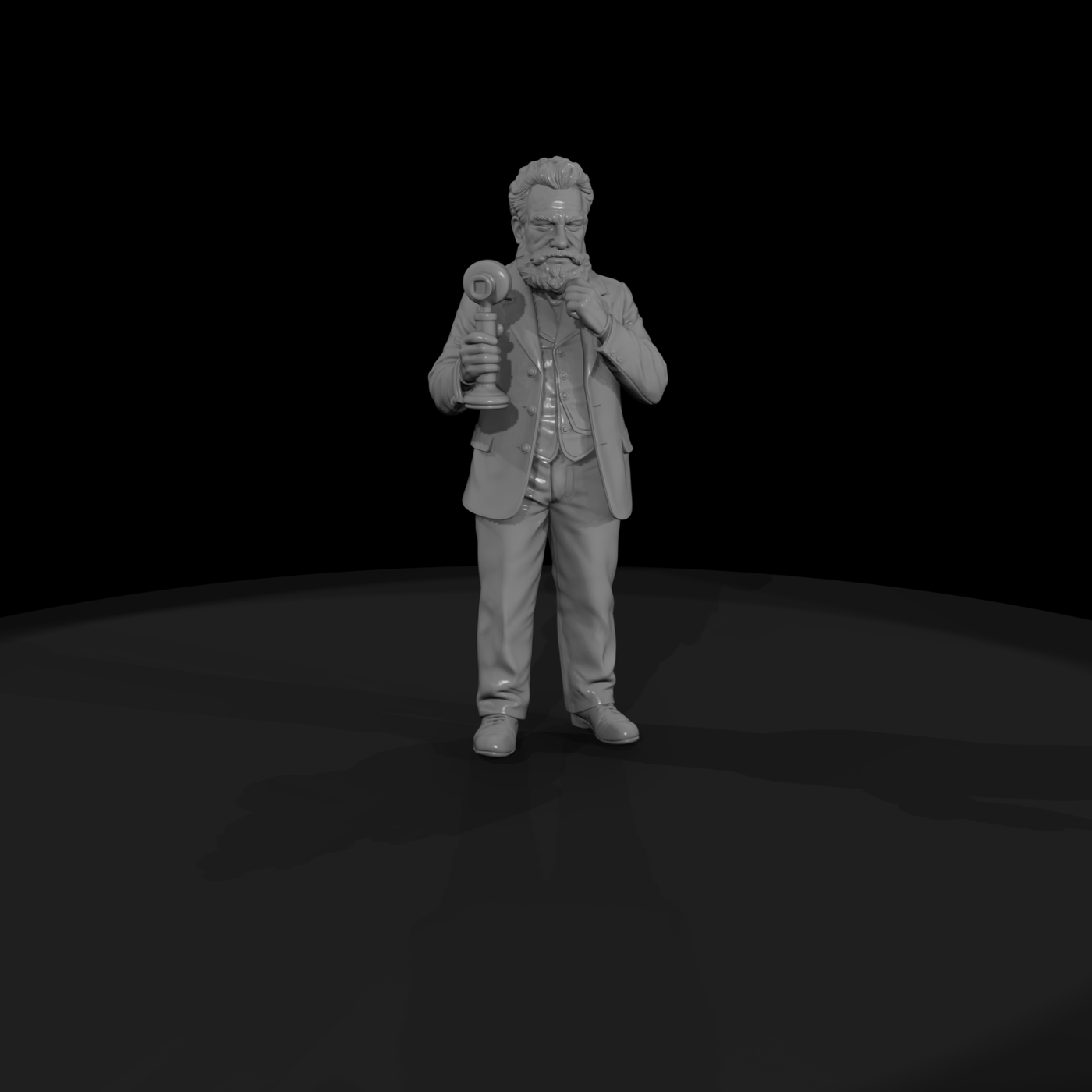 Hist 0174 Historical Alexander Graham Bell Miniatu