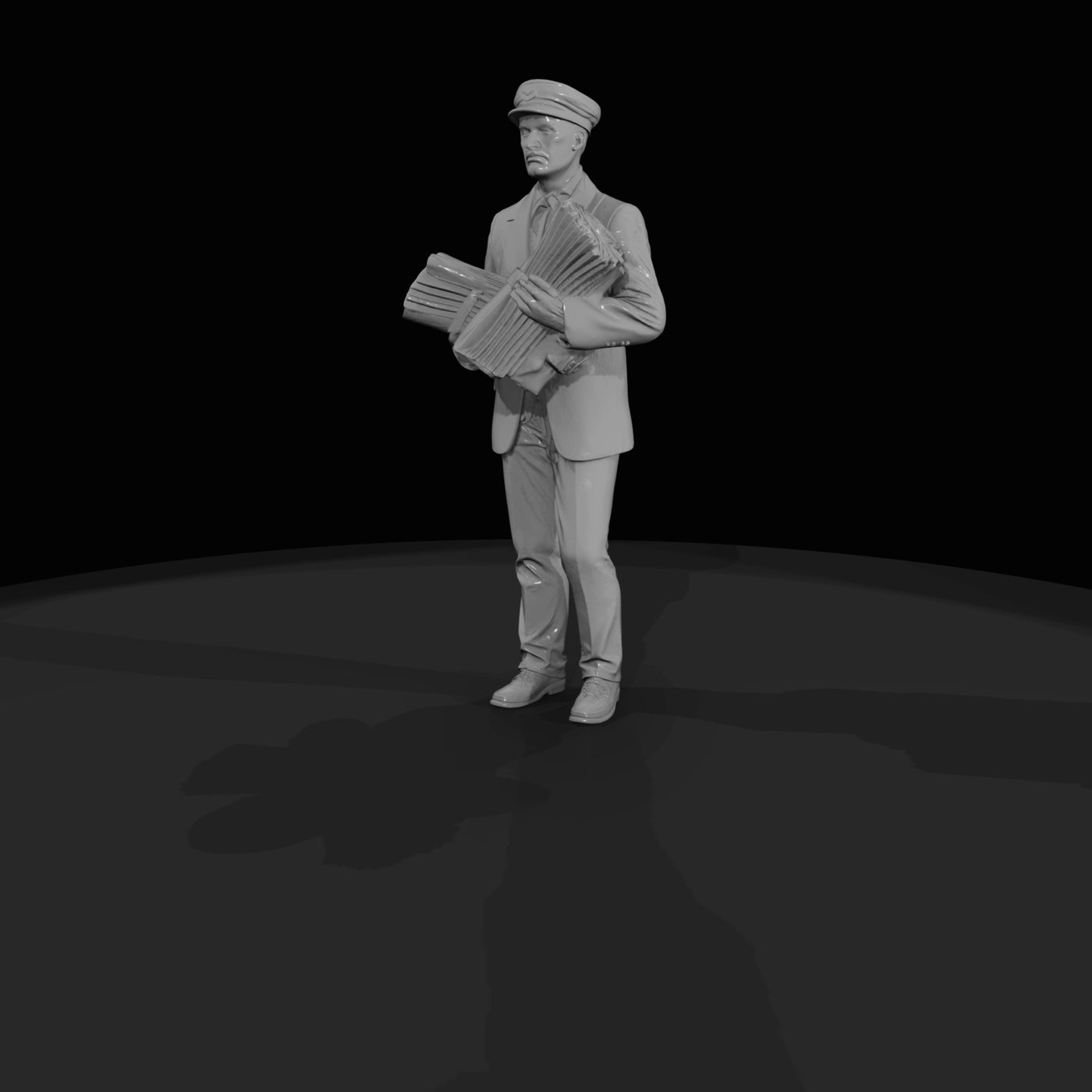 man-carrying-bundled-newspapers