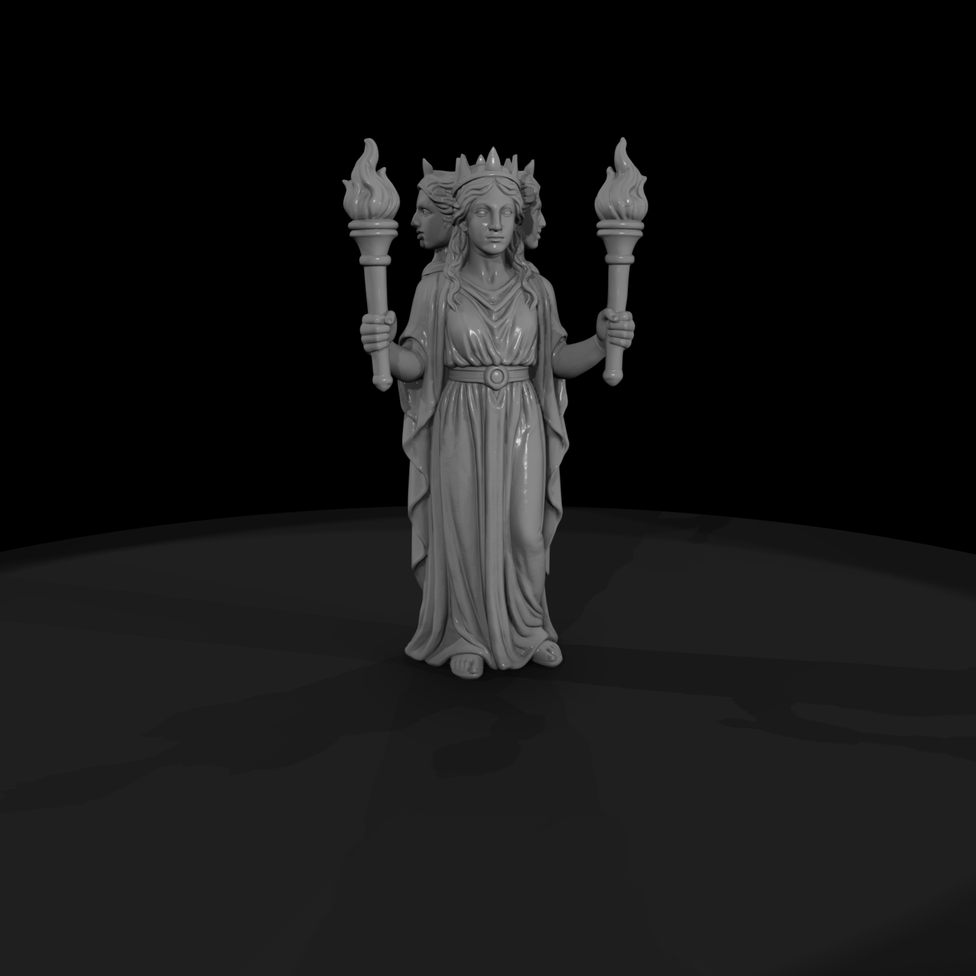 Myth 0296 Mythology Hecate Miniature Figure