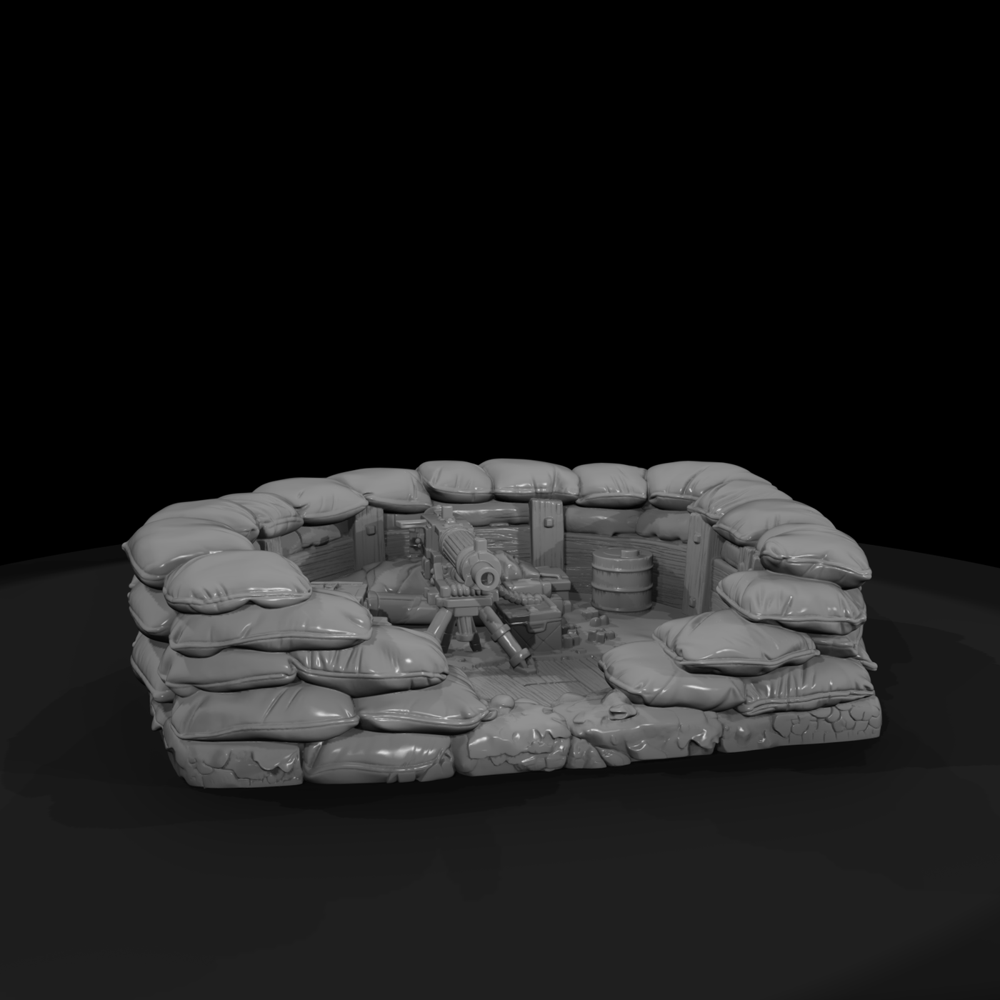 Hitem2 Sandbag Mg Nest