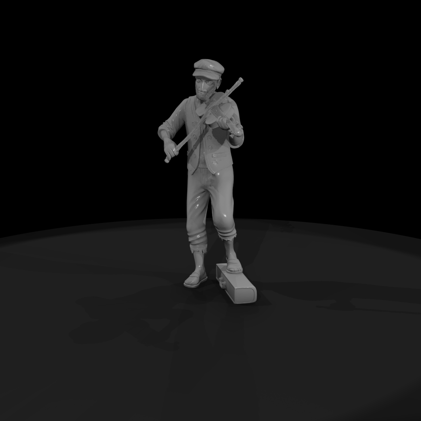 Stylized Street Violinist