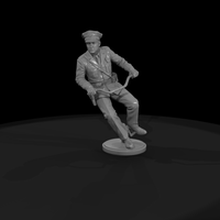 1950s Motorcycle Patrolman Riding Pose — thumbnail 5