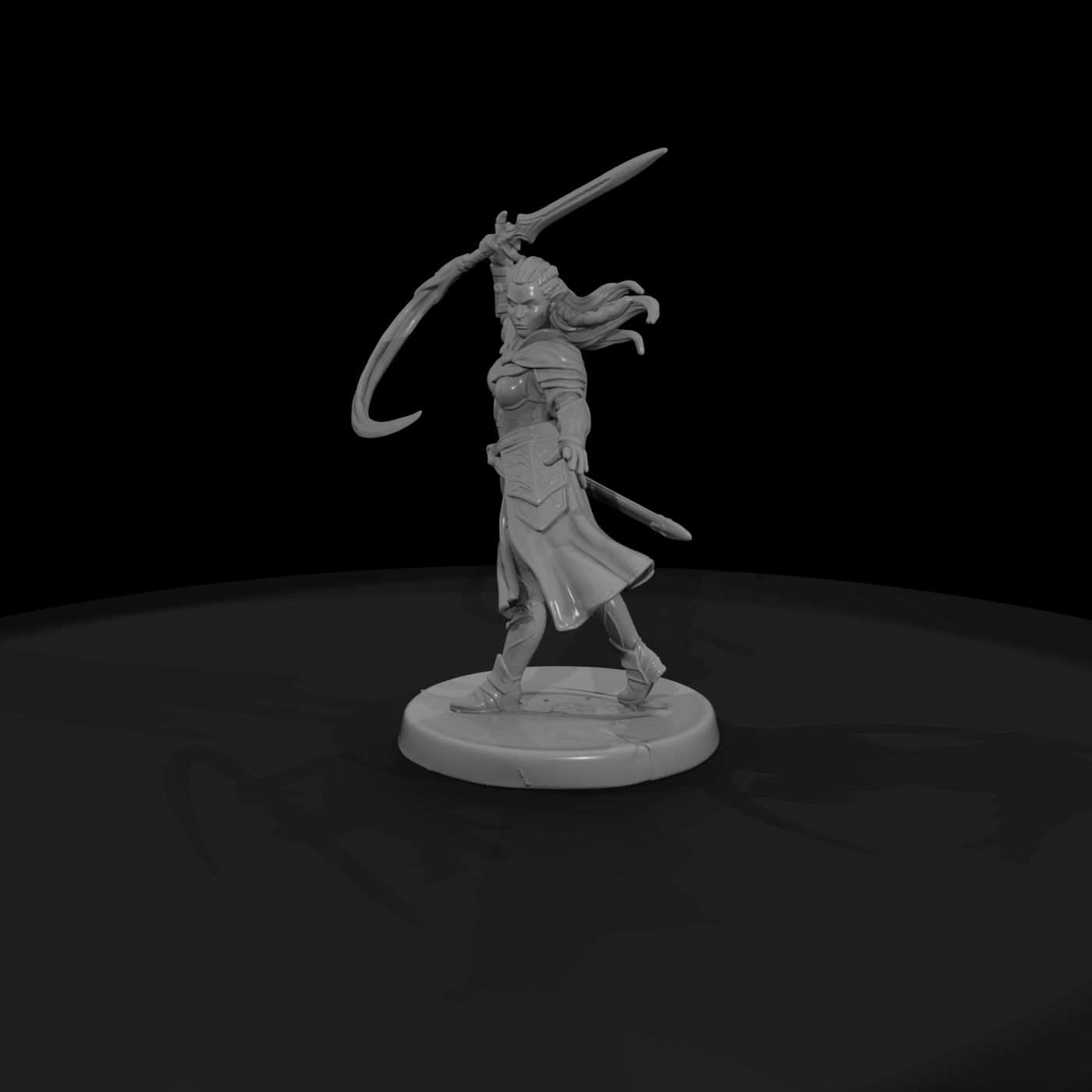 Elf Blademaster with Trailing Sash