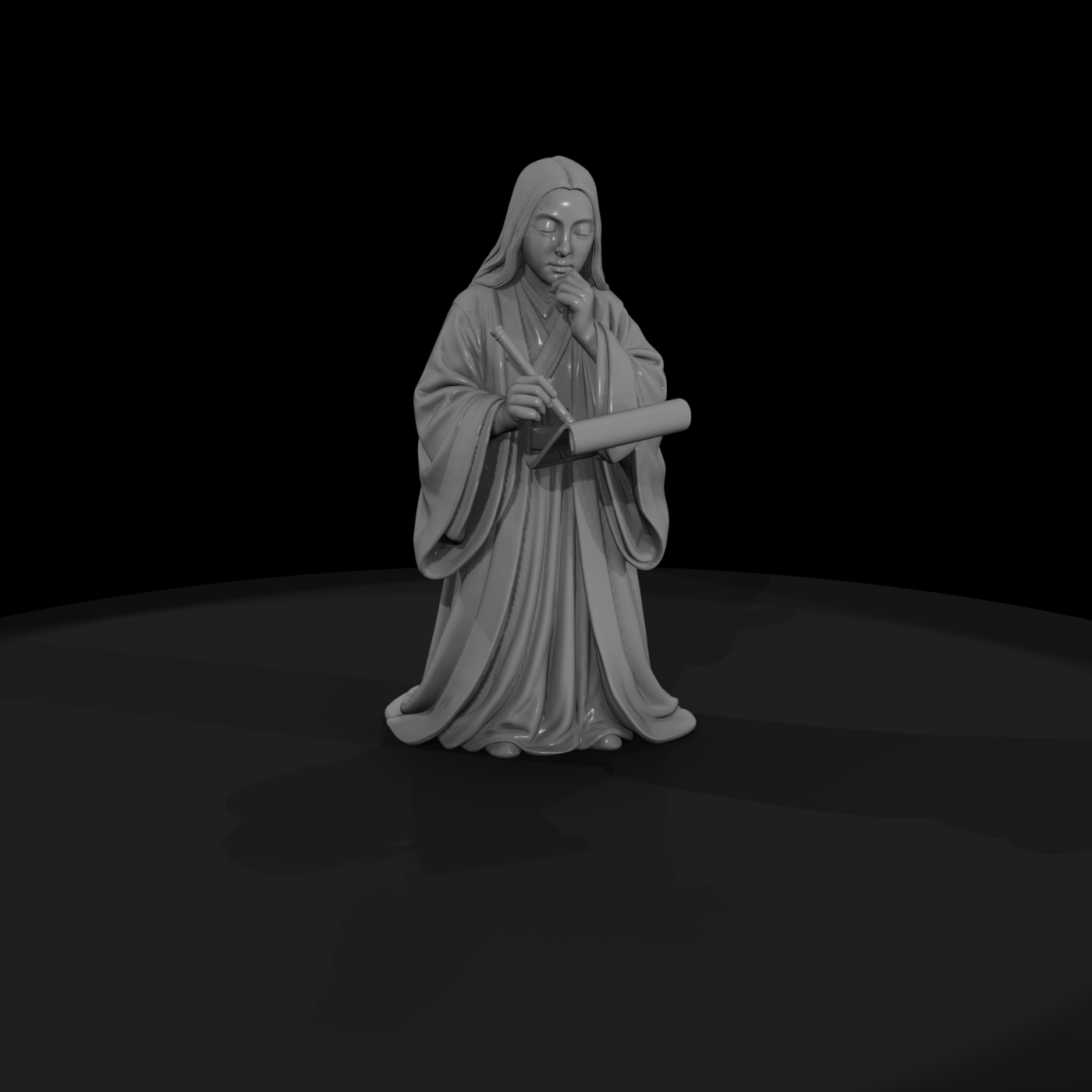 Hist 0062 Historical Murasaki Shikibu Miniature Fi