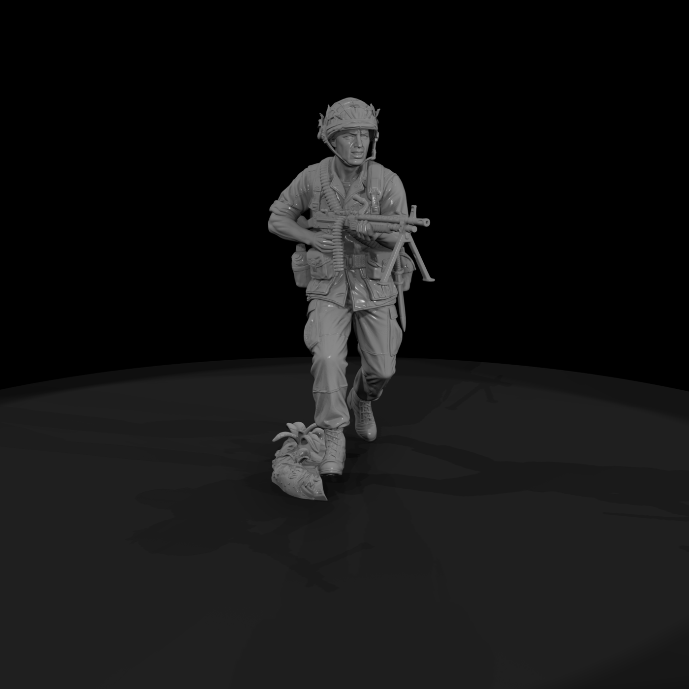 Vnh 003 United States Army M60 Machine Gunner