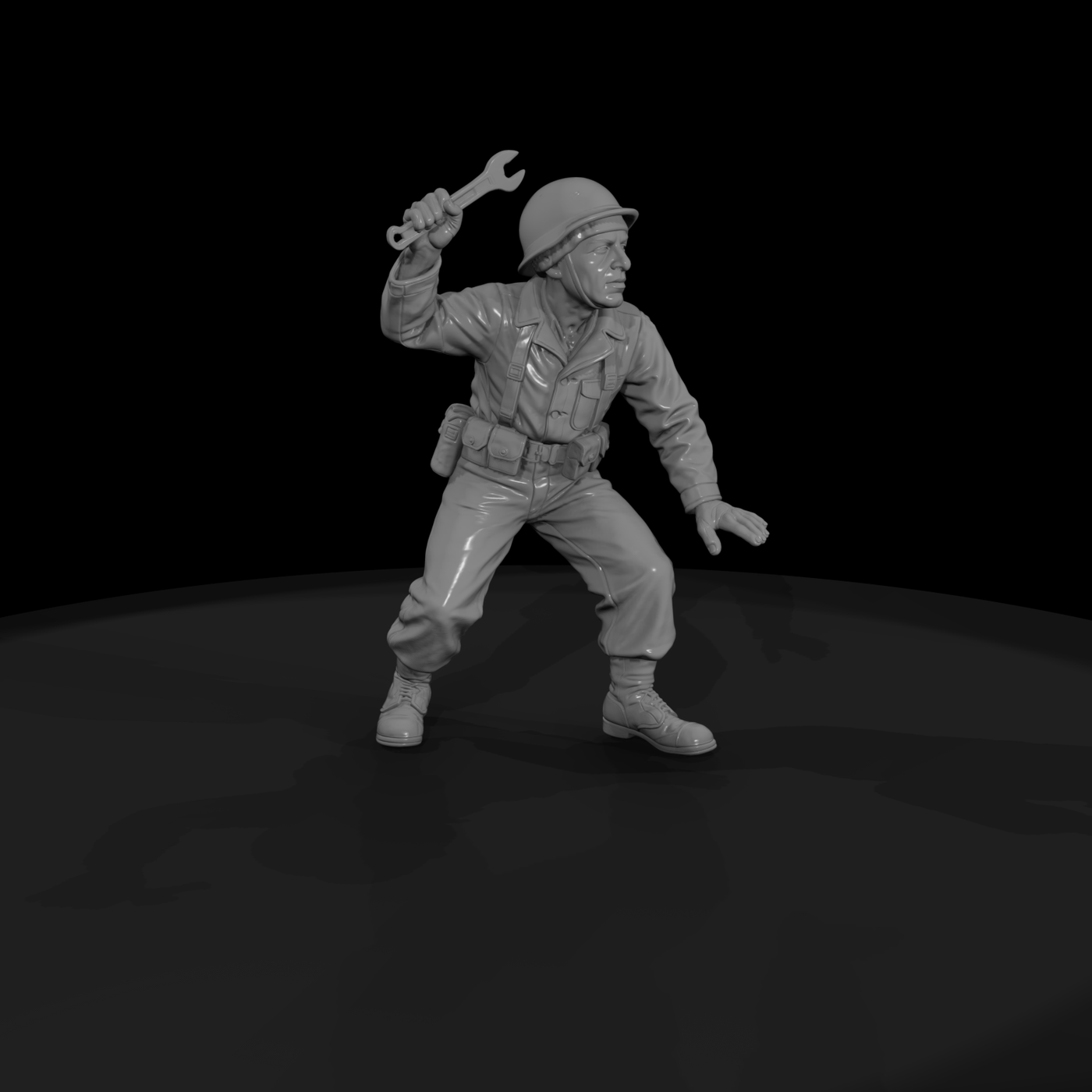 Ww2 Army 011 Wwii U S Army Mechanic Figure