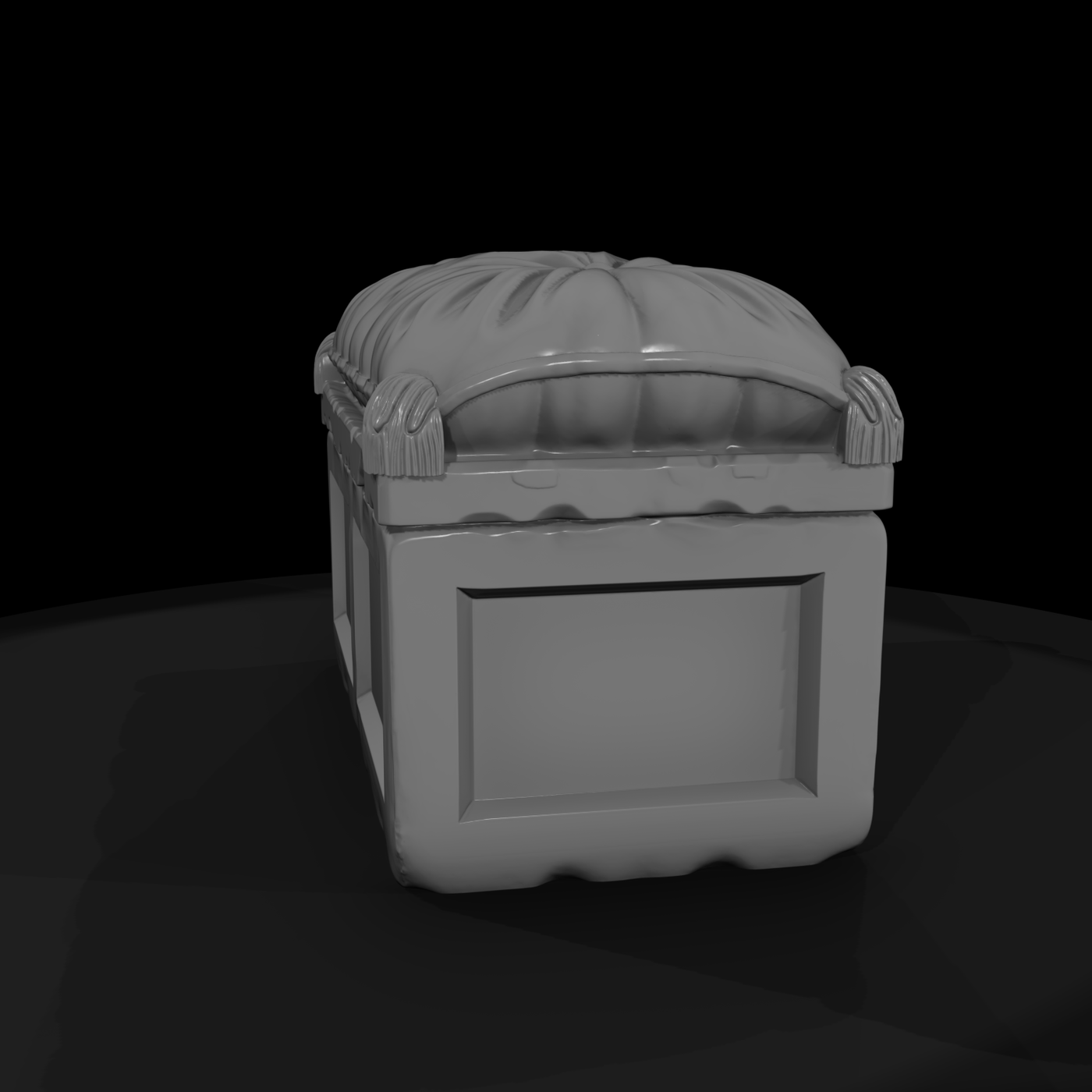 Tufted cushion treasure chest