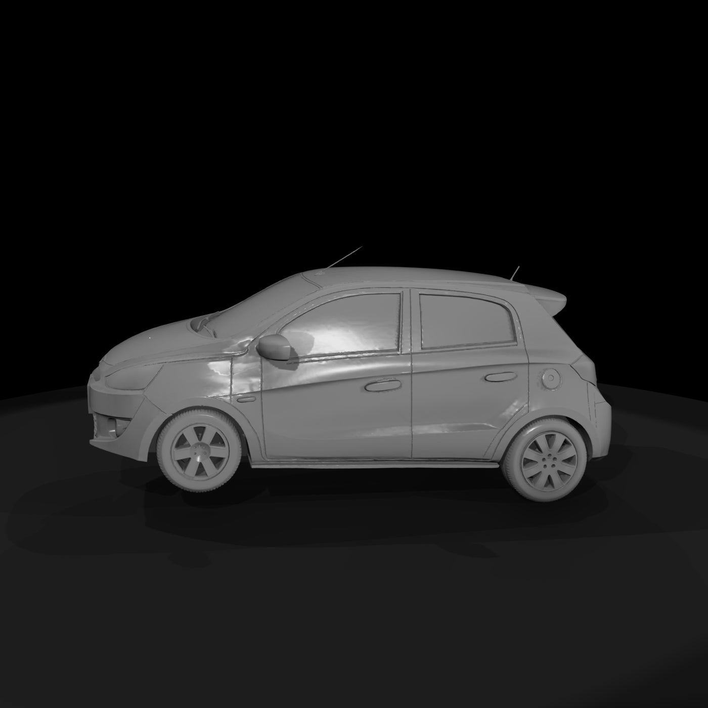 mirage-style-hatchback-diorama-ho-1-87-compatible-110474