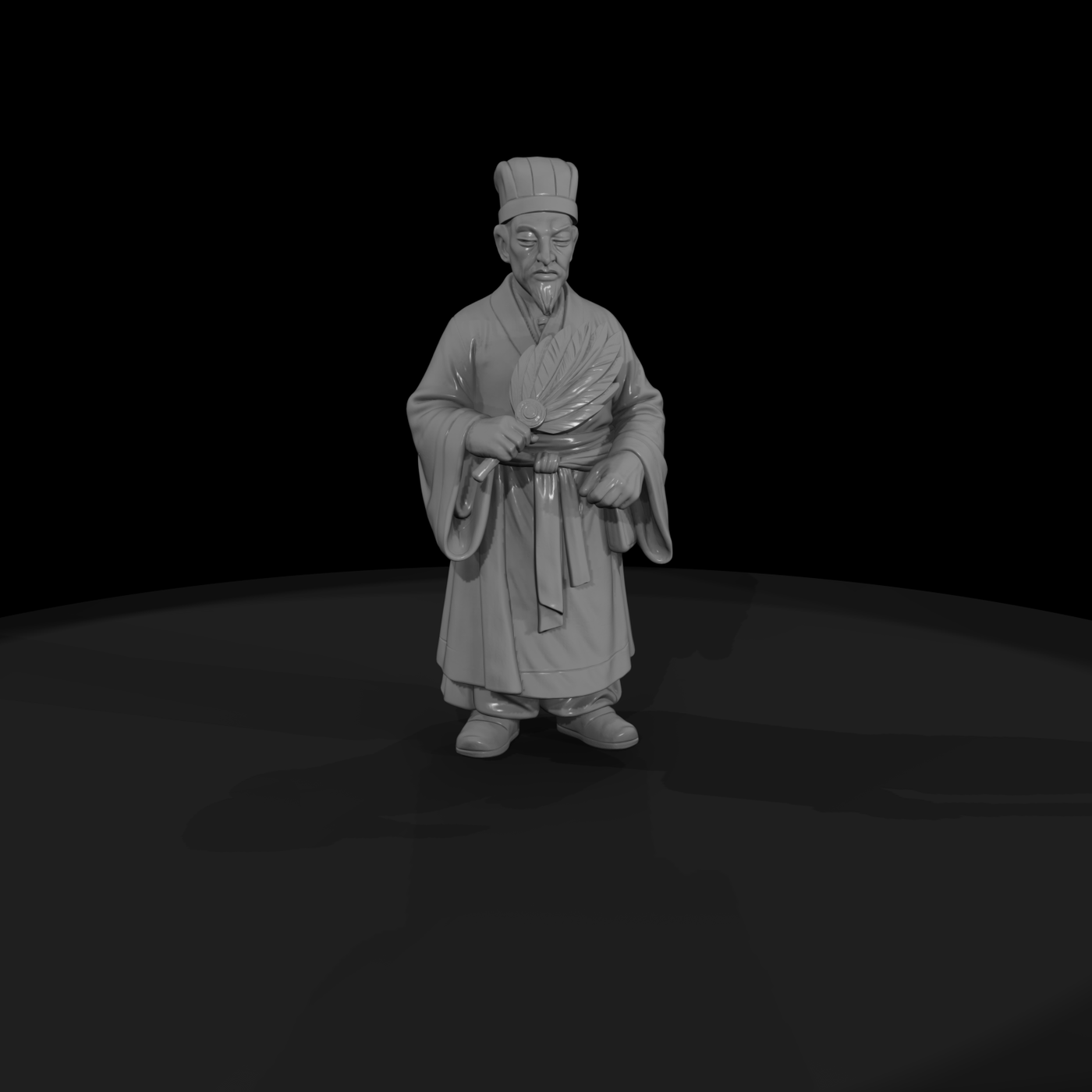 Hist 0056 Historical Zhuge Liang Miniature Figure