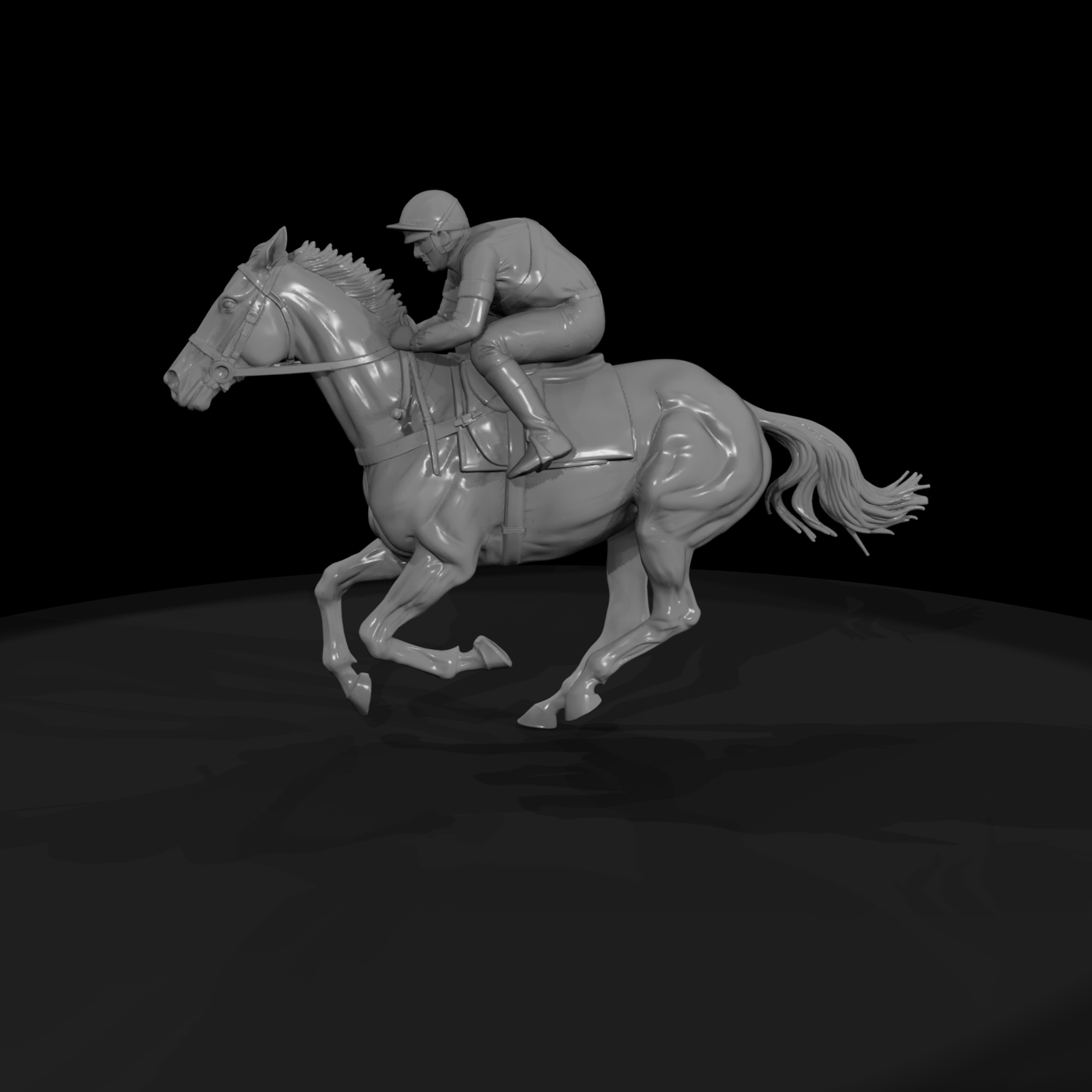 Jockey on Racehorse