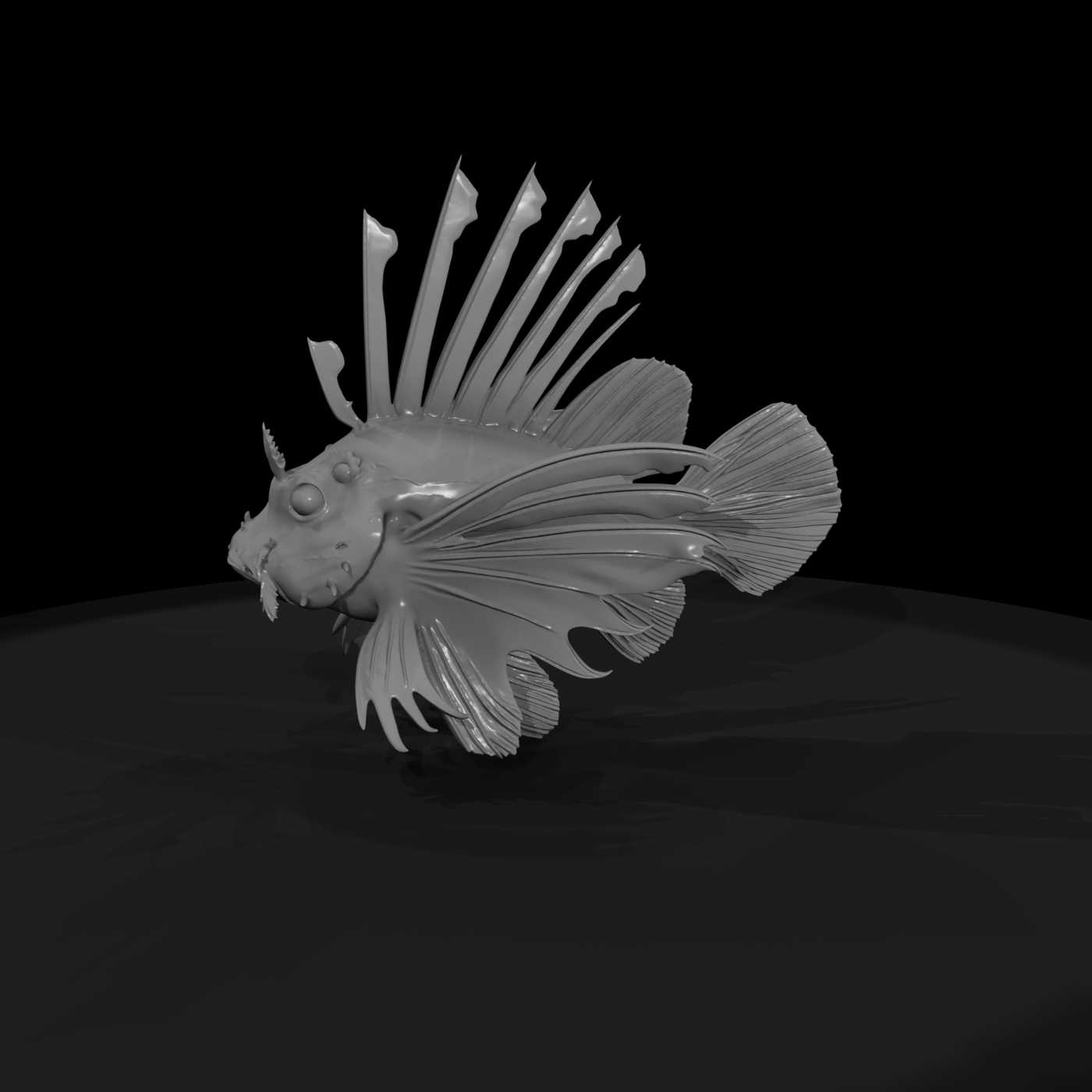 Stylized Lionfish Figurine & Displays